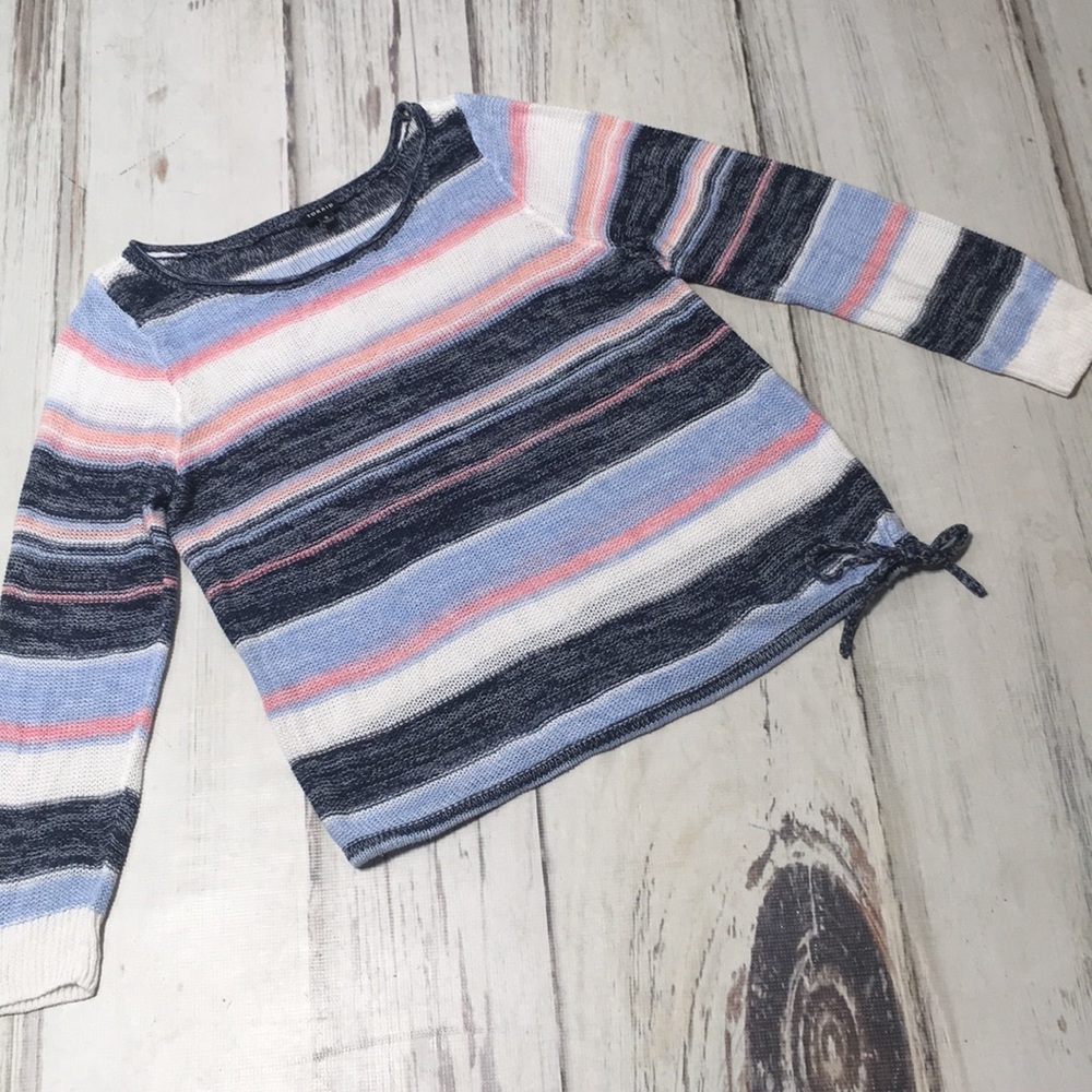 Torrid Top Sweater Shirt TORRID SIZE 2 PLUS SIZE Knit Pink Blue Crew Stripes